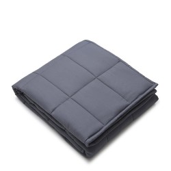 Breathable Weighted Blanket Cotton with Glass Beads 152 x 203cm 9kg